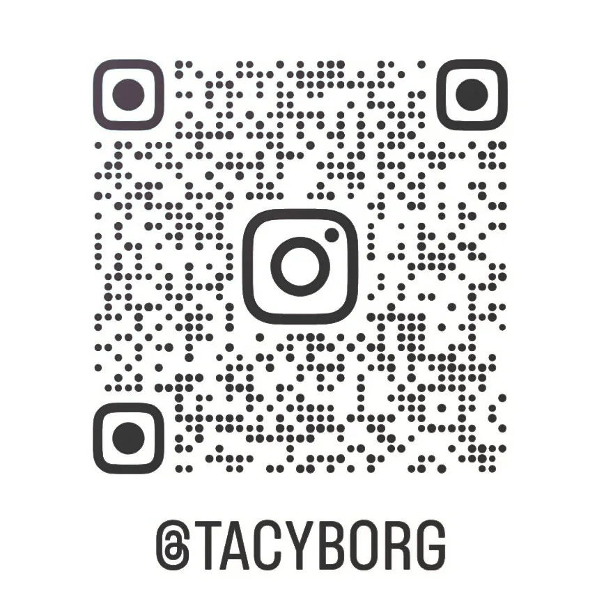 Código QR del perfil de Instagram de Tacy Borg